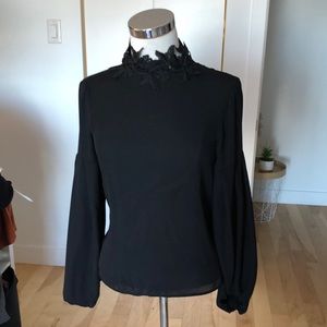 Sold ZARA LIMITED ÉDITION black blouse